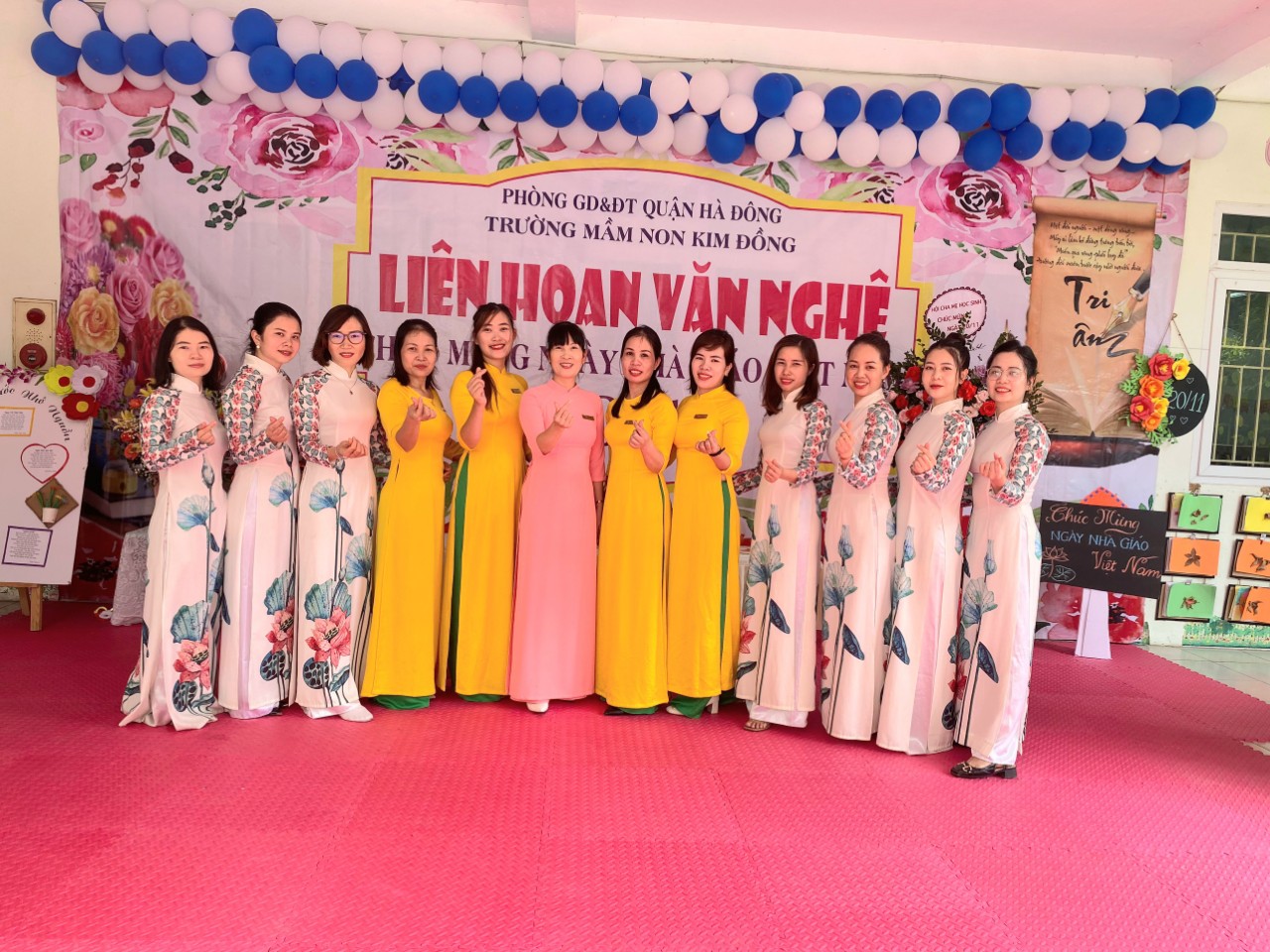 Trường MN Kim Đồng tổ chức Buổi gặp mặt và chương trình Liên hoan văn nghệ chào mừng ngày nhà giáo Việt Nam.